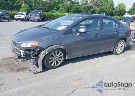 2012 Honda Civic Ex-L из США, поврежденный, VIN 2HGFB2F90CH549673